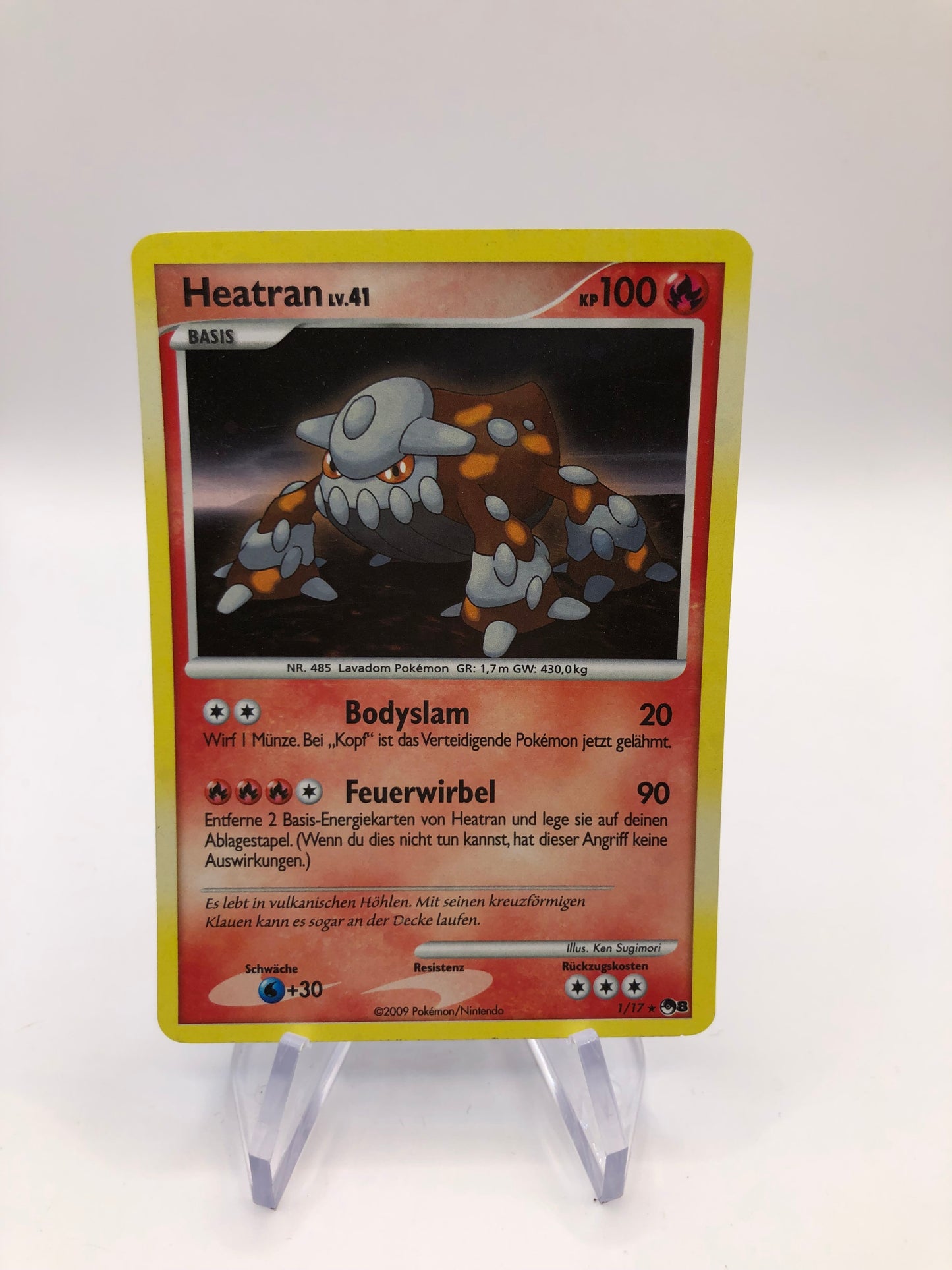Pokemon Karte Revers Heatran 1/17 Deutsch