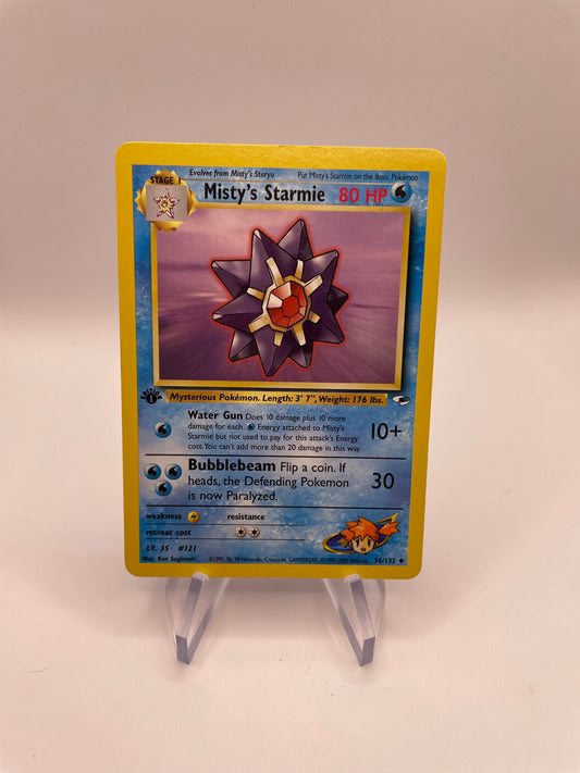 Pokemon Karte Gym Heros Mistys Starmie 56/132 Englisch