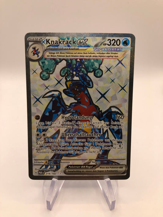 Pokemon Karte EX Fullart Knakrack 219/182 Deutsch