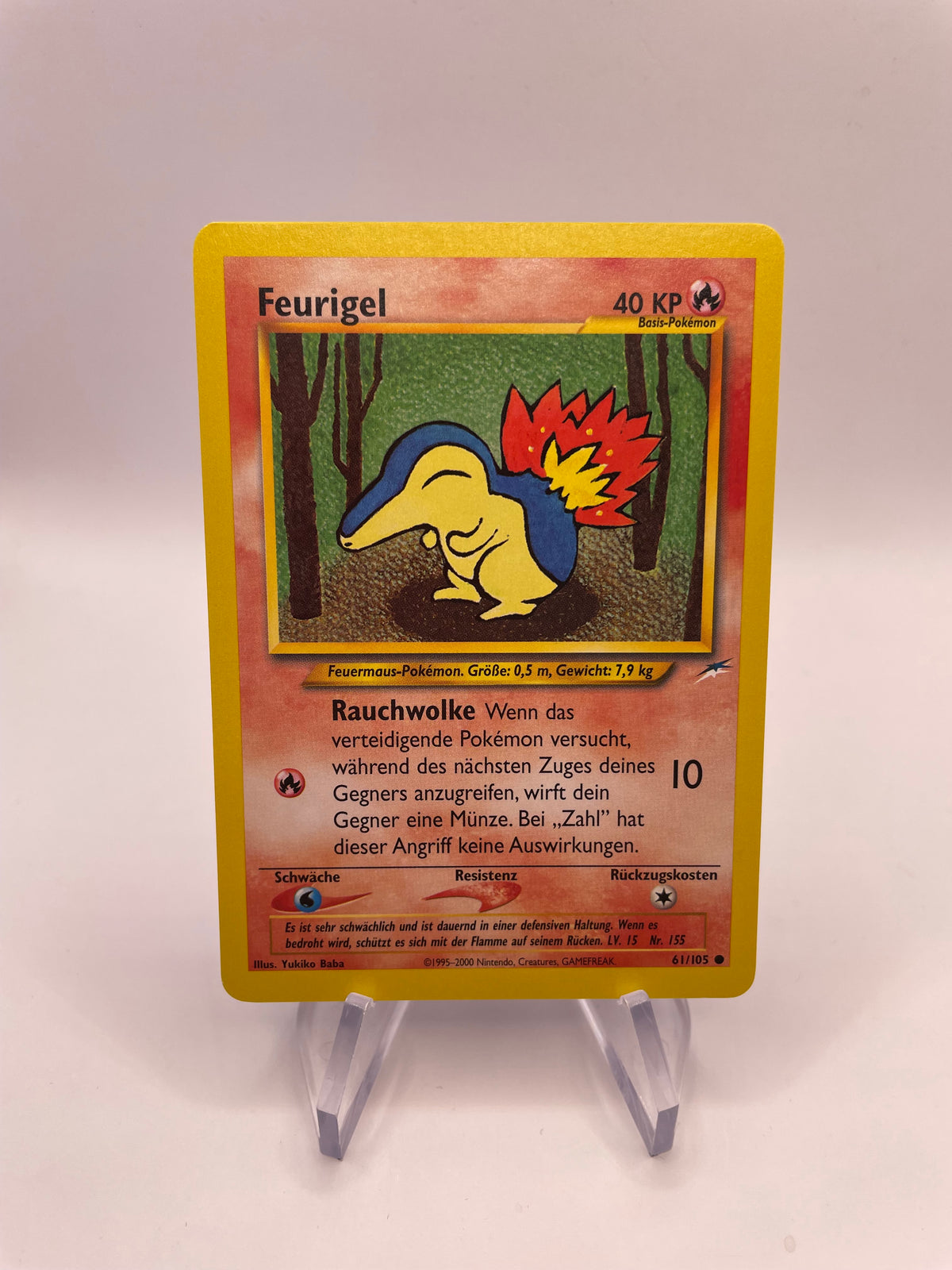 Pokemon Karte Feurigel Neo Destiny 61/105 Deutsch