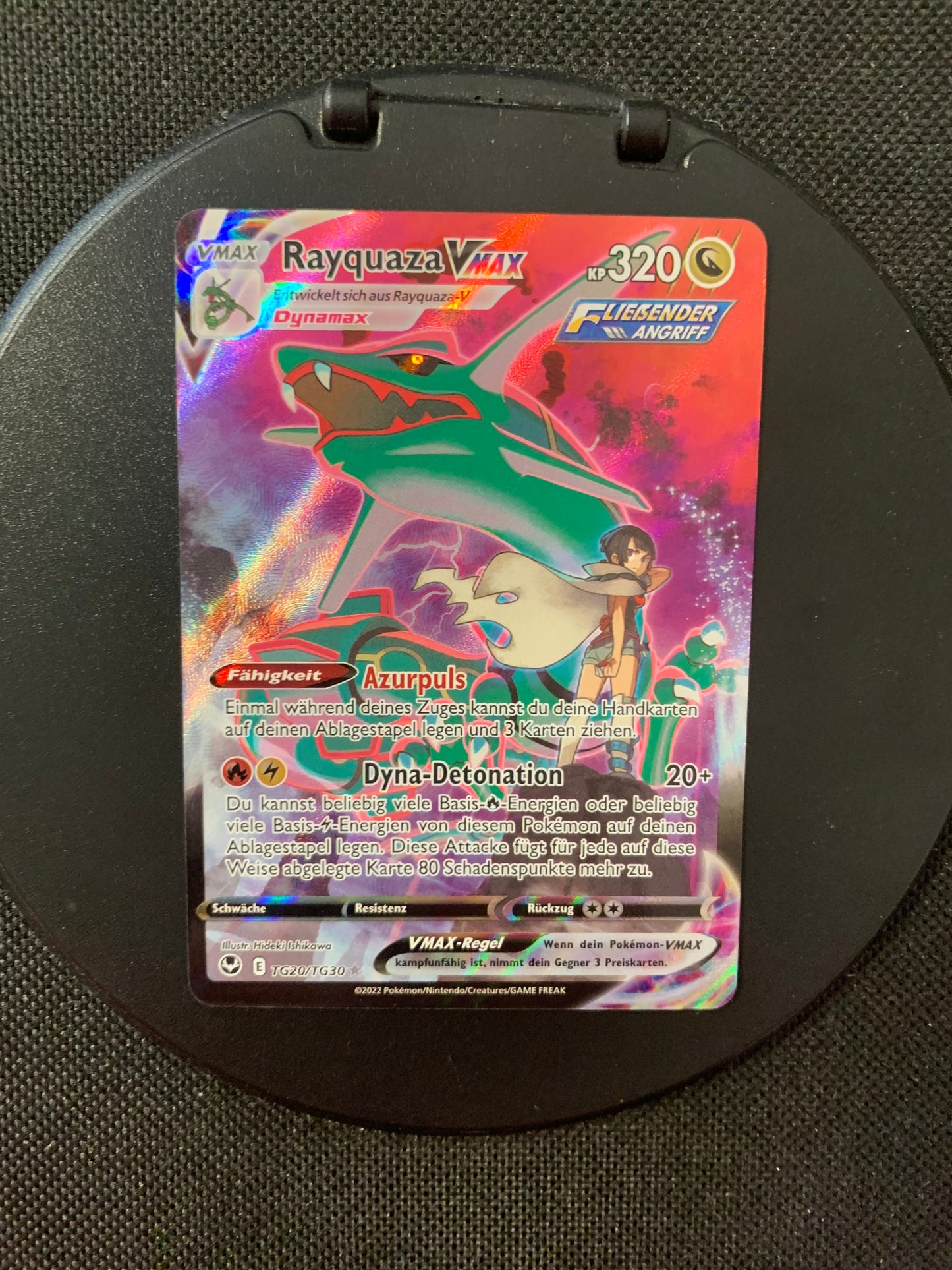 Pokemon Card Vmax Alt-Art Rayquaza TG20/TG30