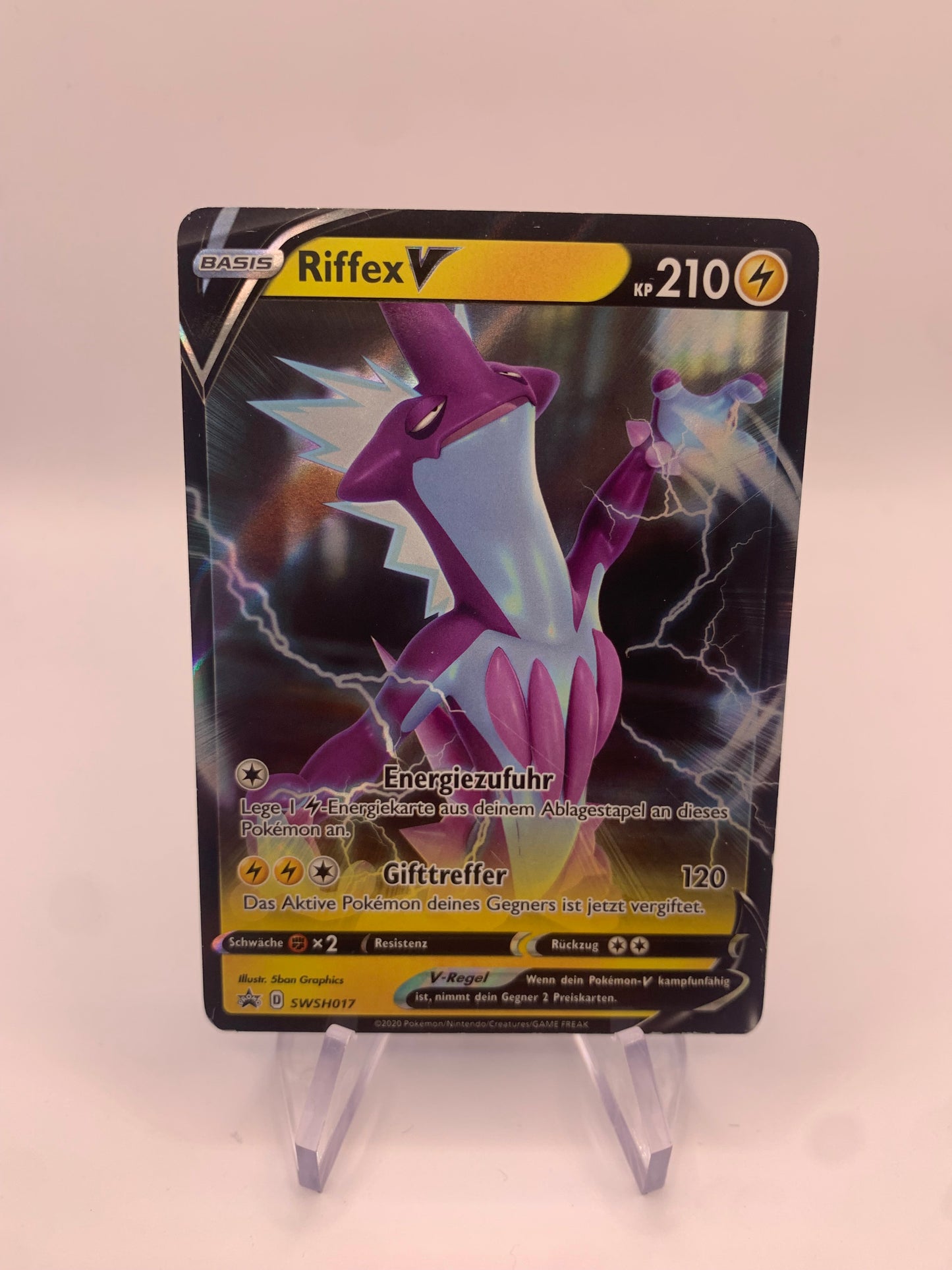 Pokemon Karte V Promo Riffex SWSH17 Deutscc