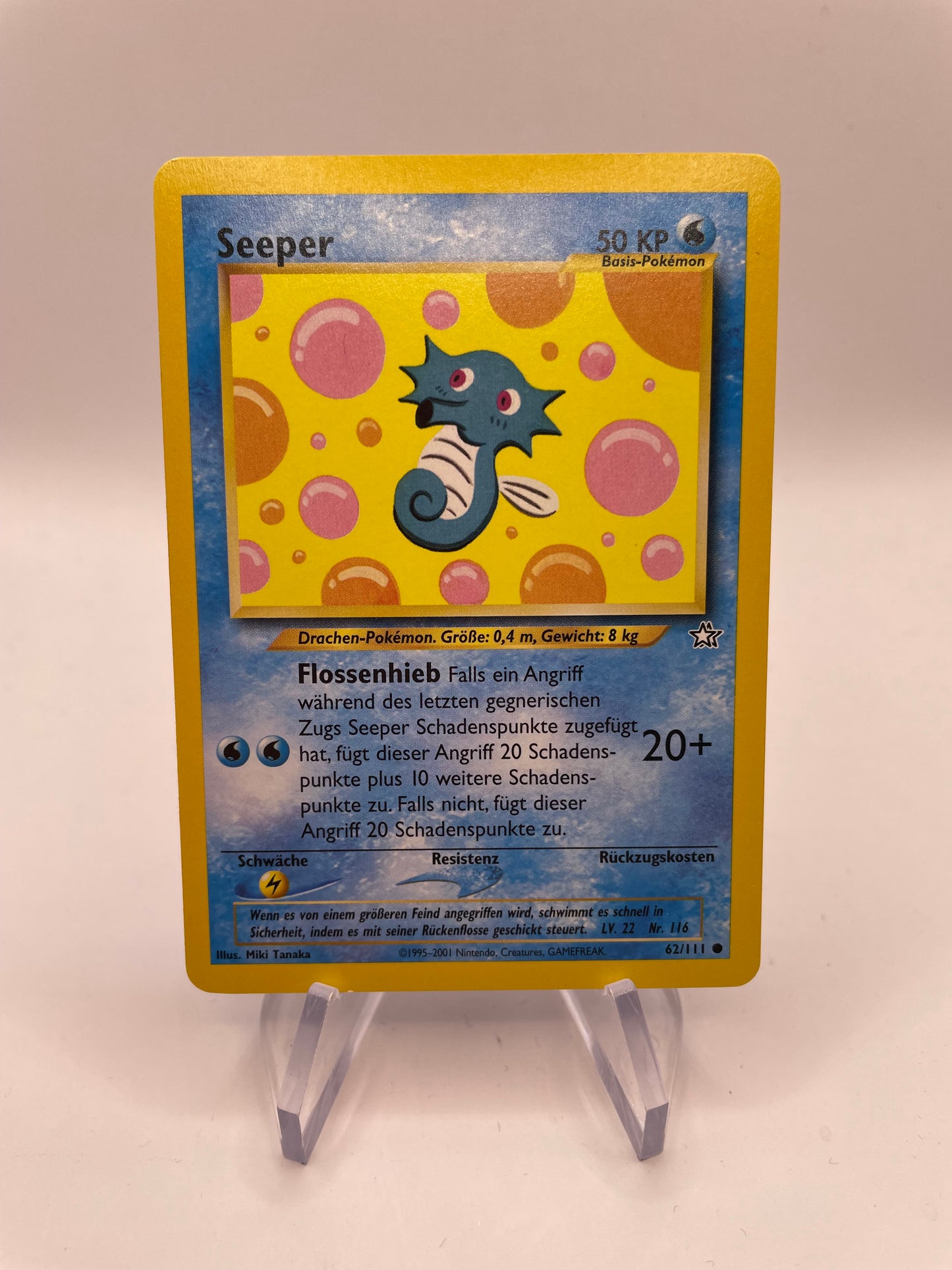 Pokemon Karte Neo Genesis Seeper 62/111 Deutsch