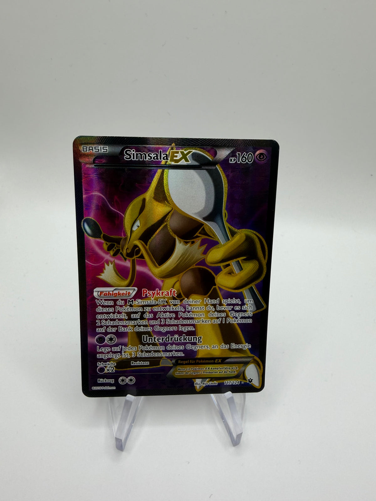 Pokemon Karte Ex Fullart Simsala 117/124 Deutsch