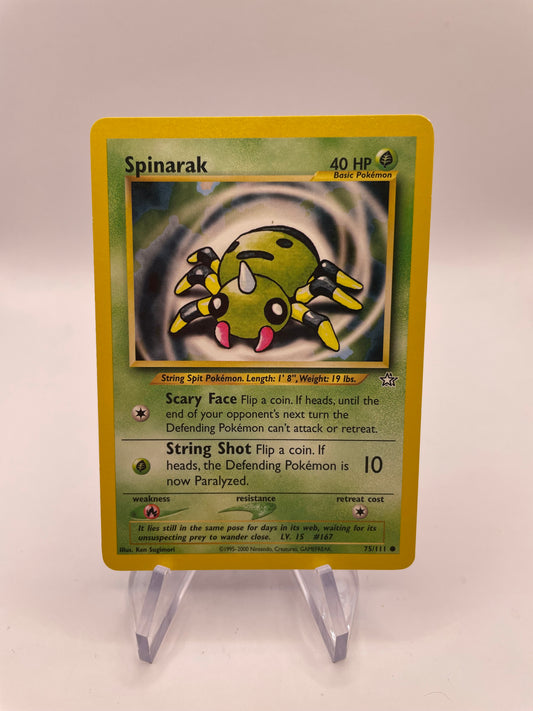Pokemon Karte Neo Genesis Spinarak 75/111 Englisch