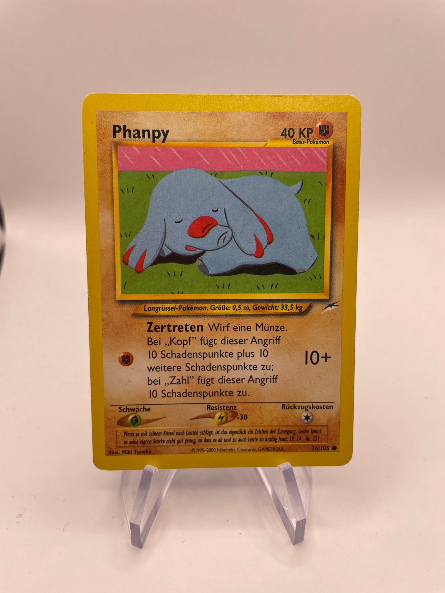 Pokemon Karte Neo Destiny Phanpy 76/105 Deutsch