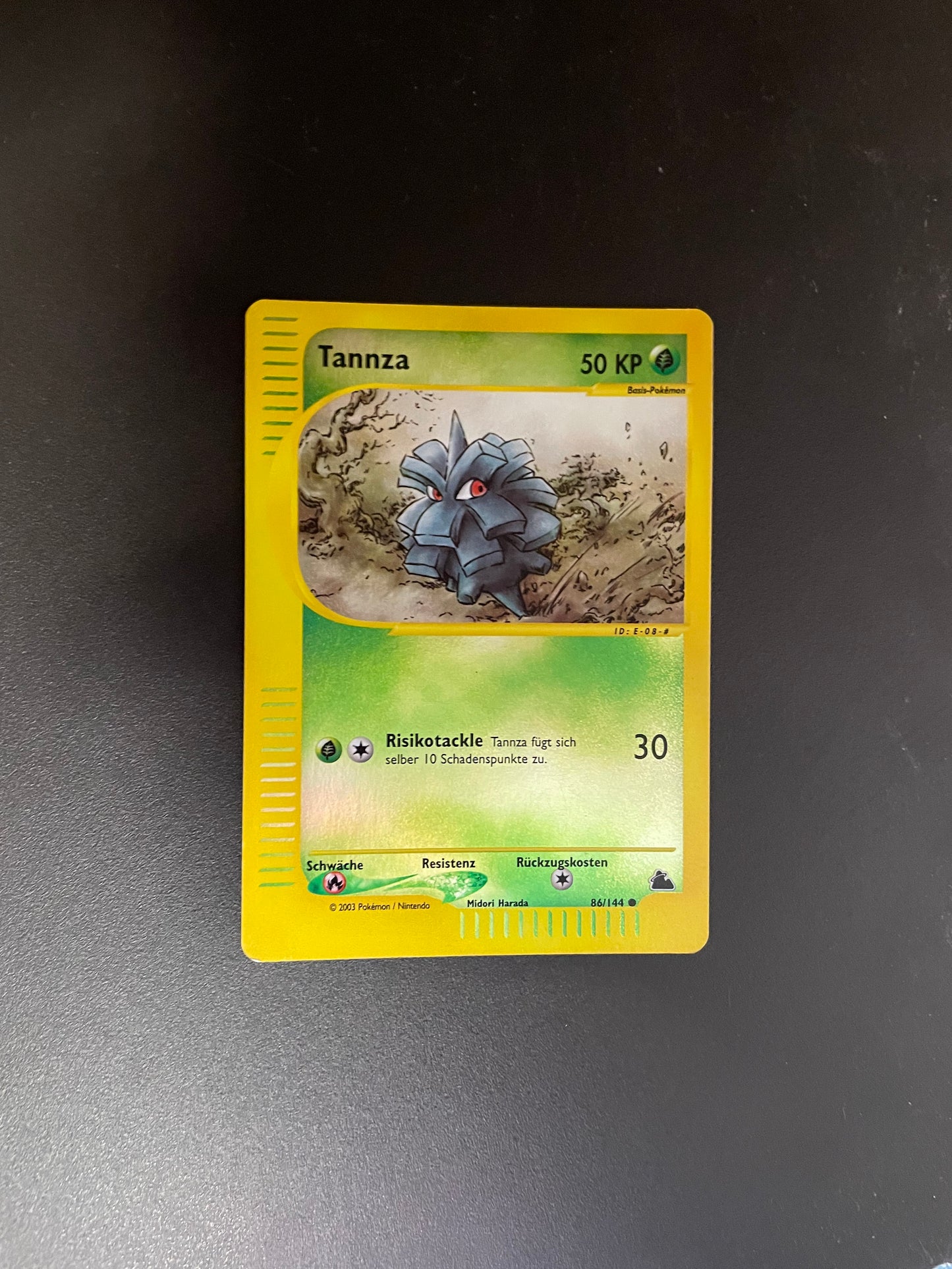 Pokemon Karte E Series Revers Tannza 86/144 Deutsch