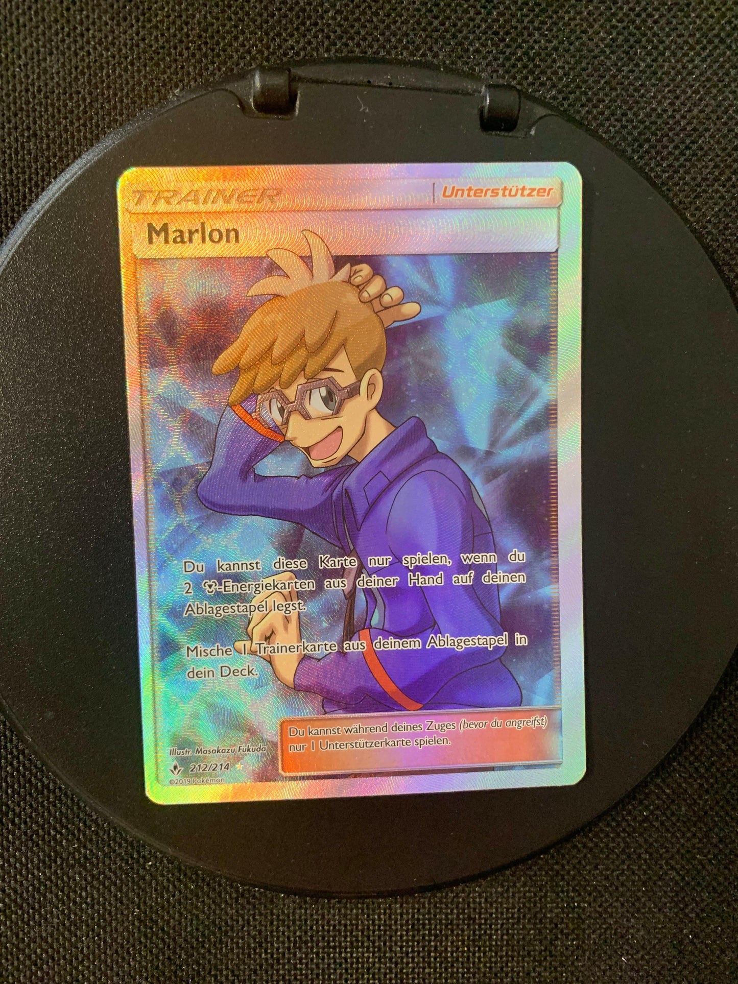 Pokémon card trainer Marlon 212/214 German