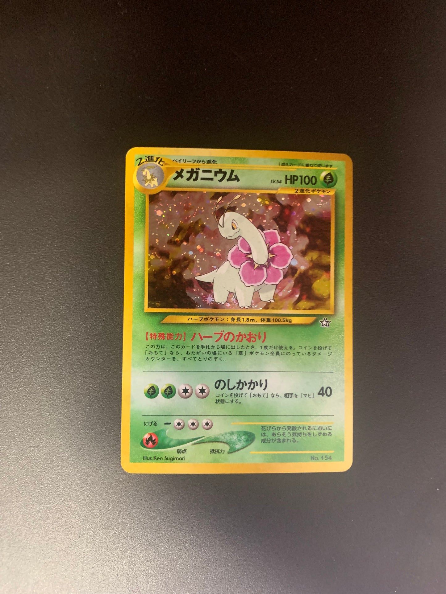 Pokemon Karte Holo Meganie No.154 Japanisch