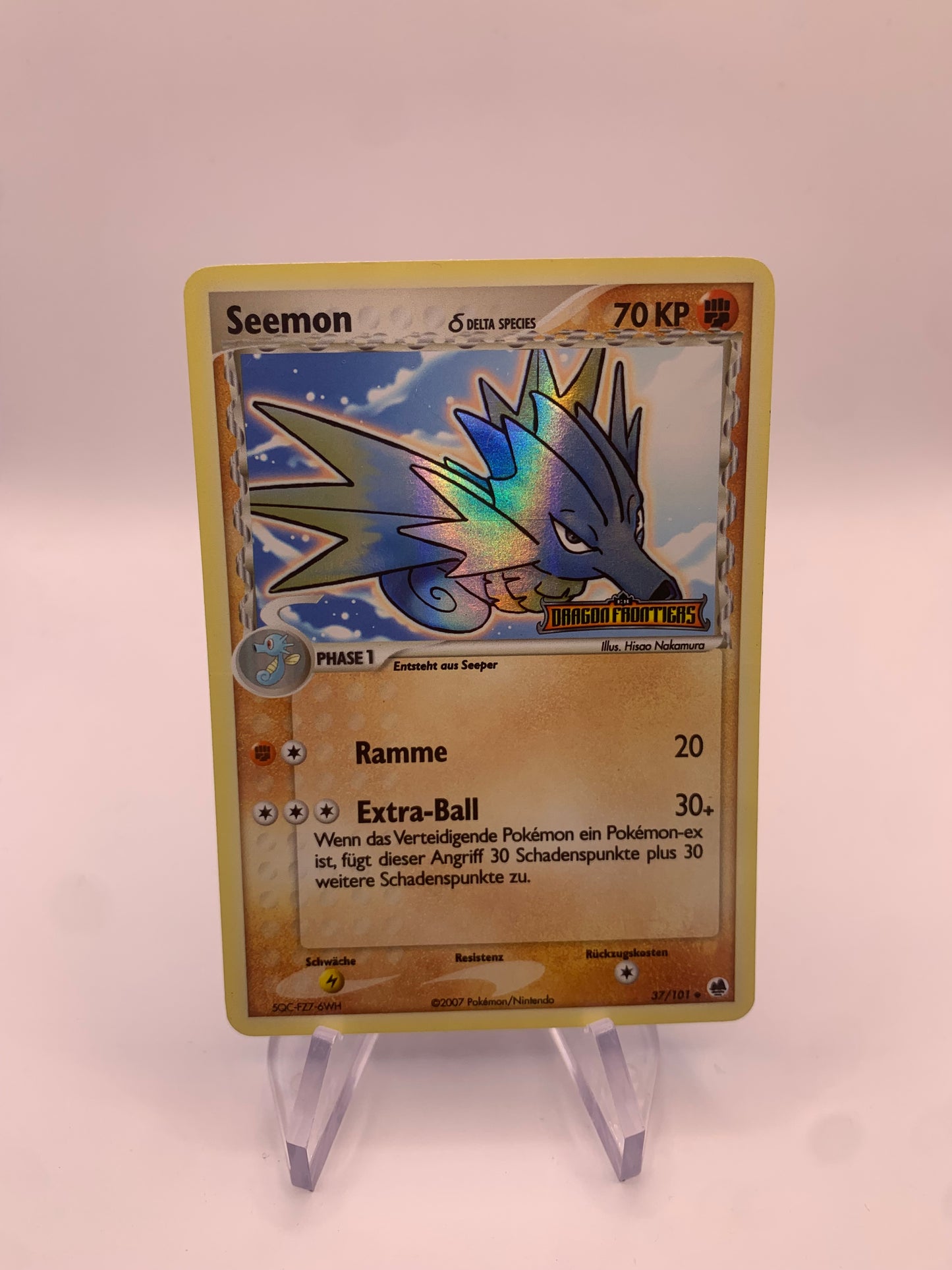 Pokemon Karte Holo Seemon 37/101 Deutsc