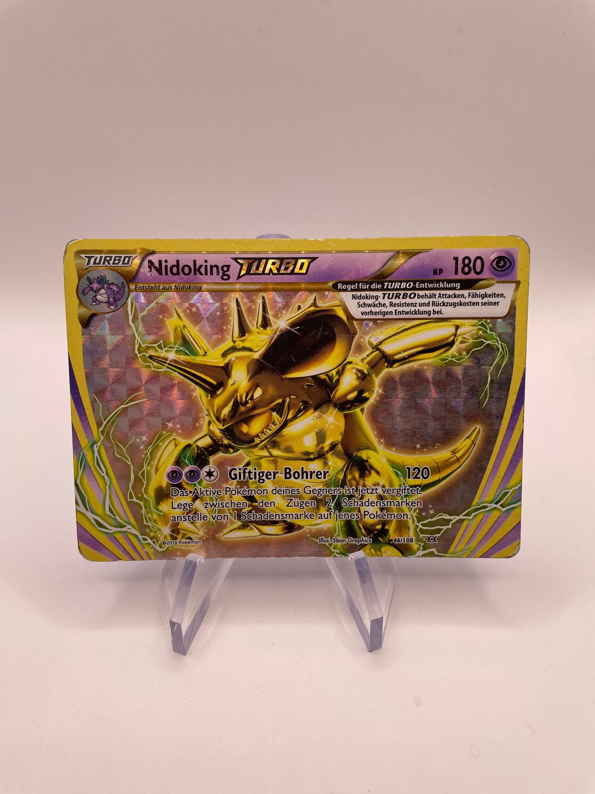Pokemon Karte Turbo Nidoking 46/108 Deutsch