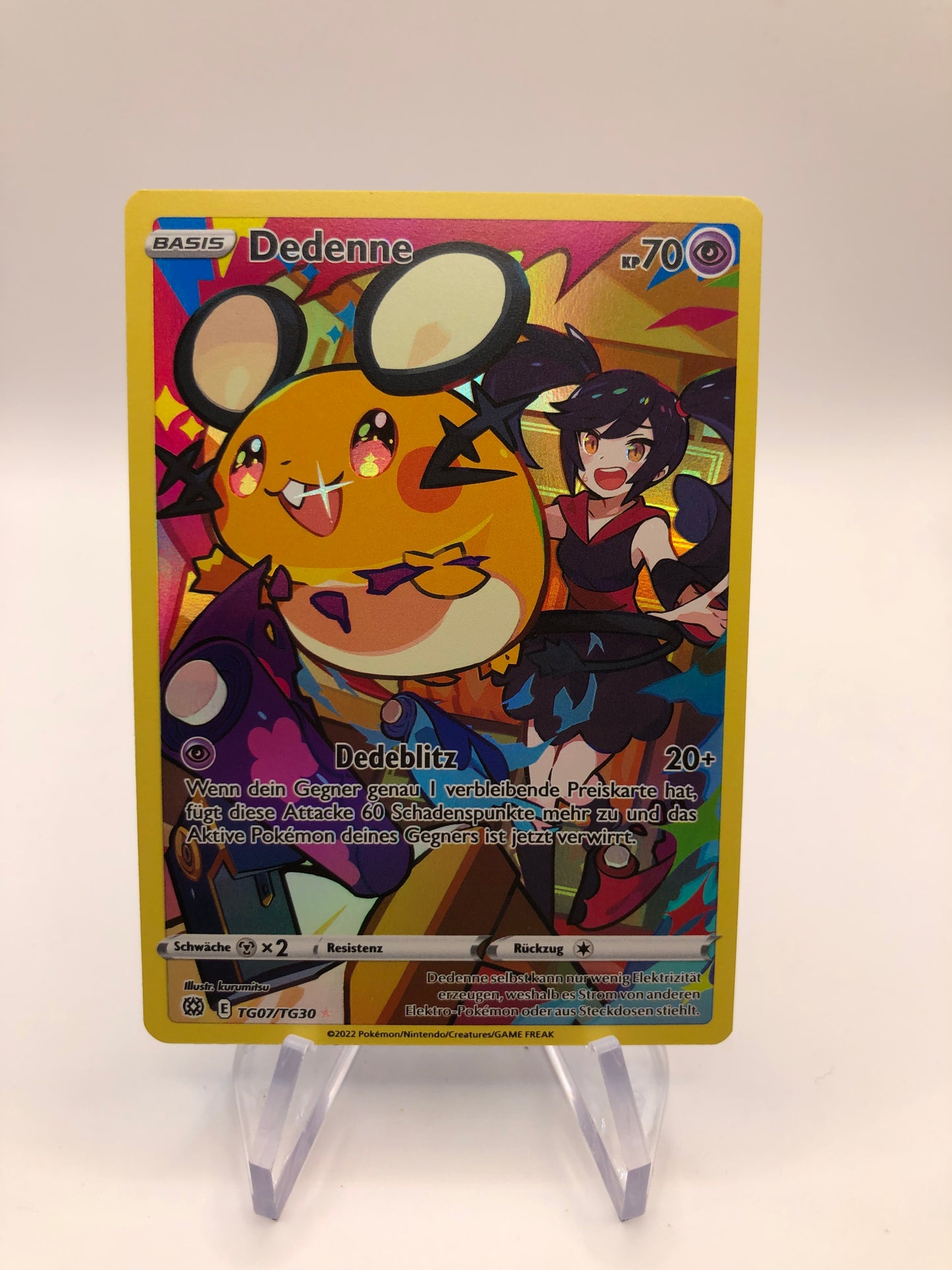Pokemon Karte Art Rare Dedenne TG07/TG30 Deutsch