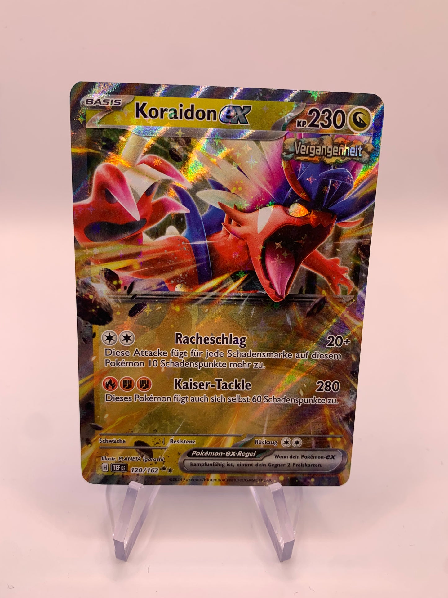 Pokemon Karte Ex Koraidon 120/162 Deutsch