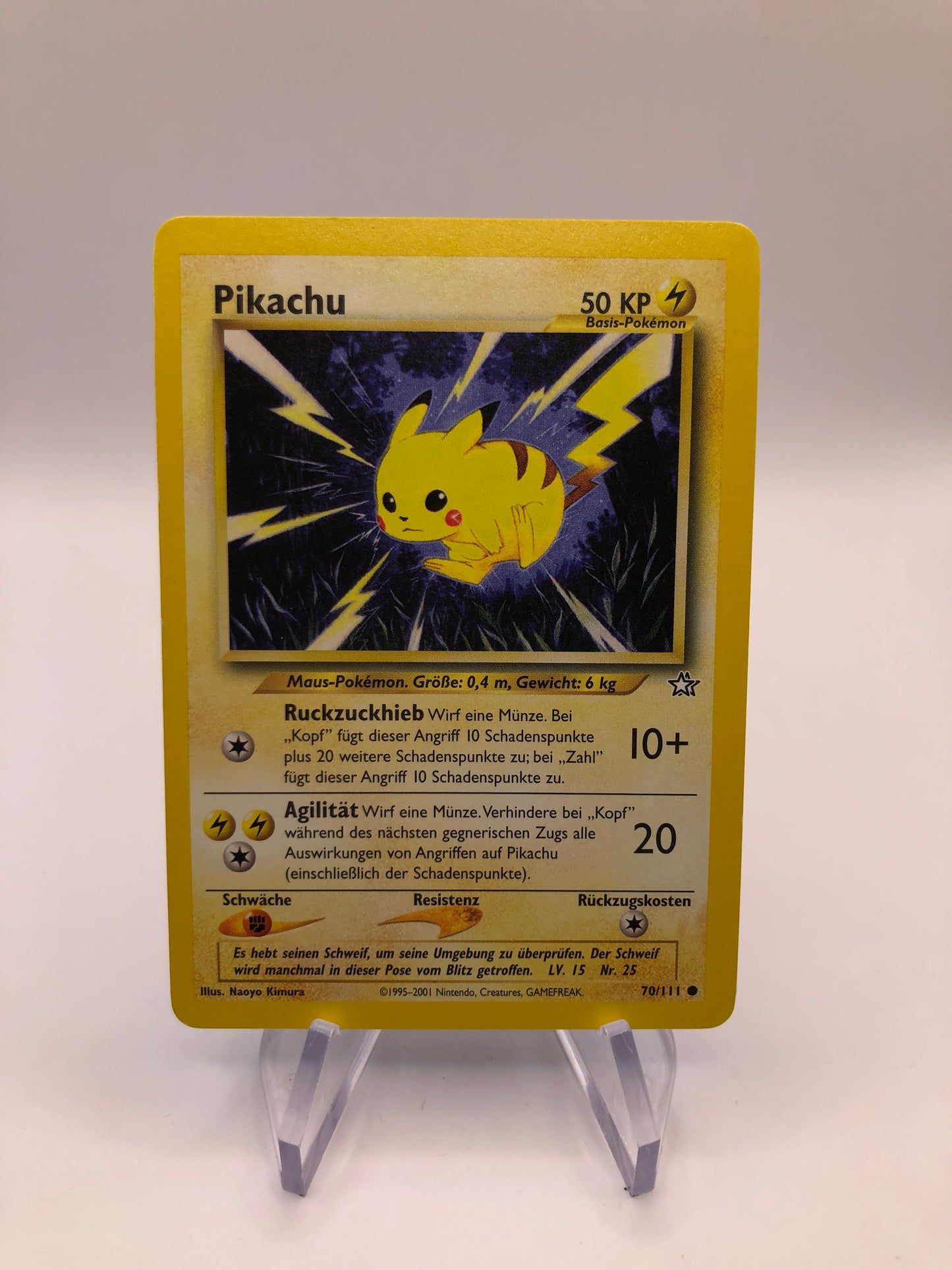 Pokemon Karte Pikachu neo Genesis  70/111 Deutsch