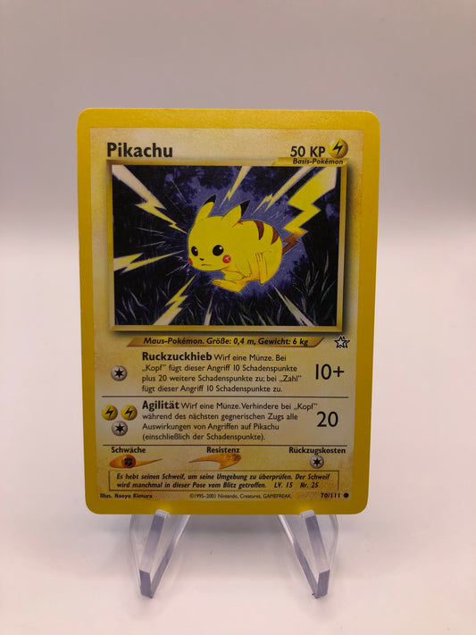 Pokemon Karte Pikachu neo Genesis  70/111 Deutsch