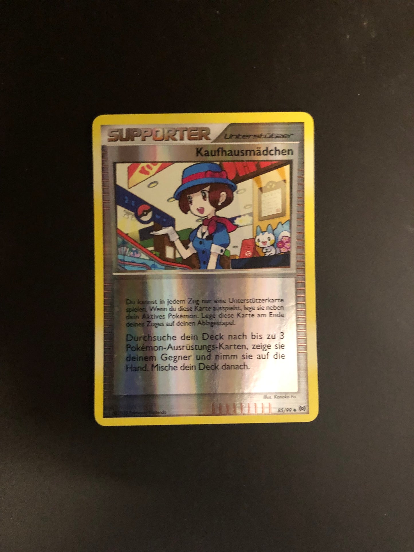 Pokemon Karte Revers Kaufhausmädchen 85/99 Deutsch