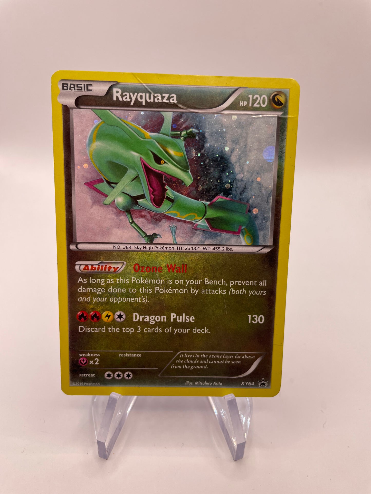 Pokemon Kart Holo Rayquaza XY64 Englisch