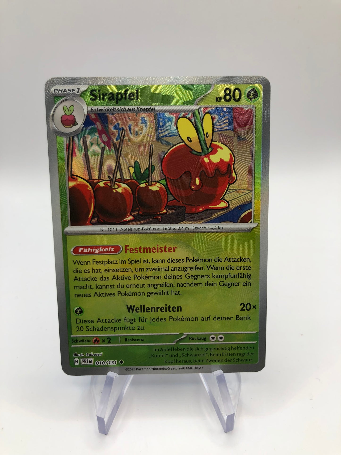 Pokemon Karte Revers Sirapfel 10/131 Deutsch