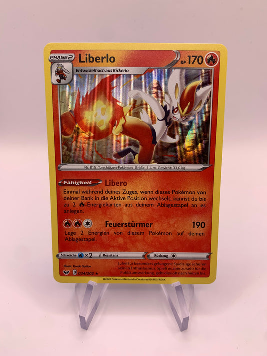 Pokemon Karte Holo Liberlo 034/202 Deutsch