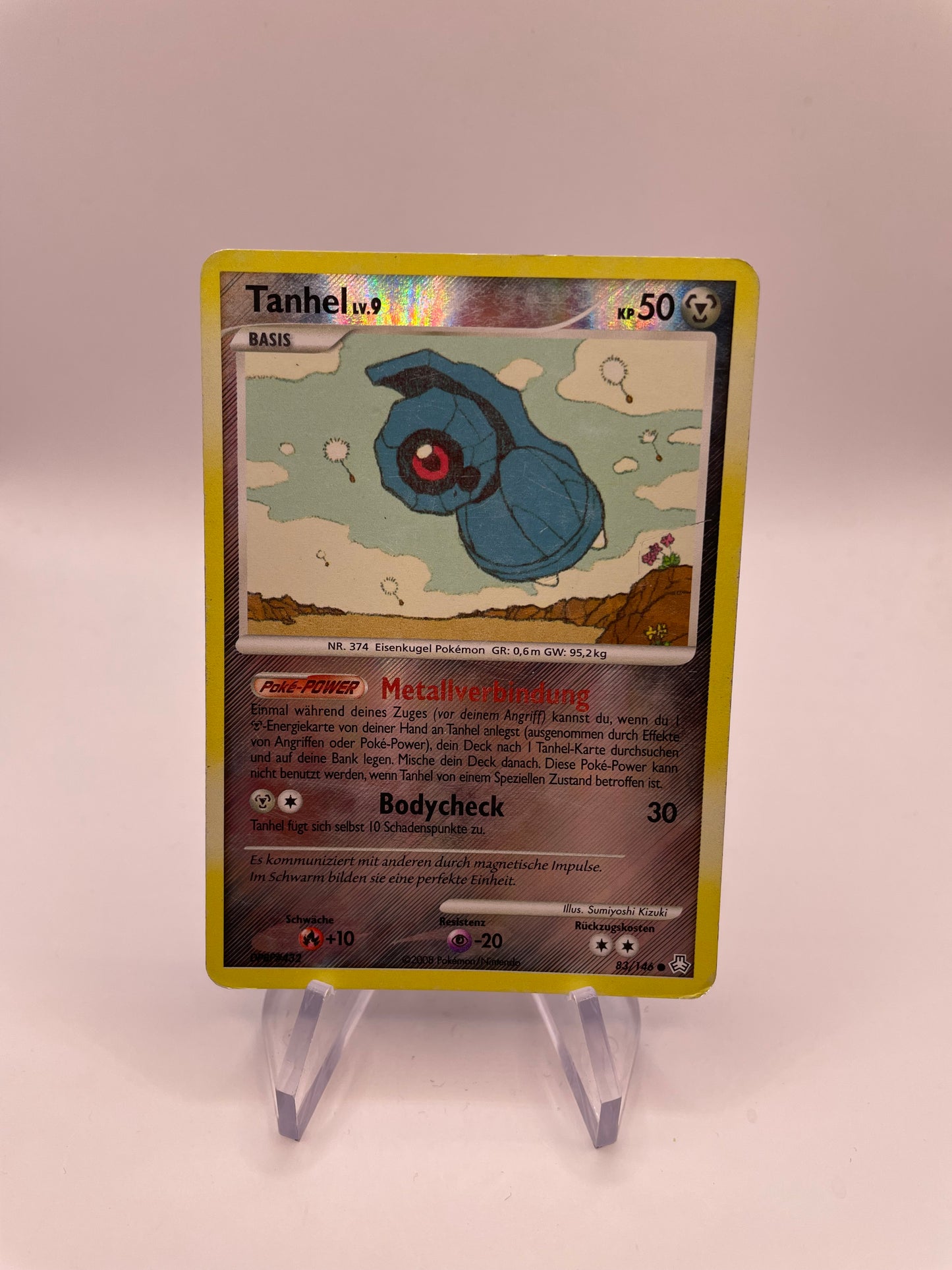 Pokémon Karte Reverse Tanhel 83/146 Deutsch