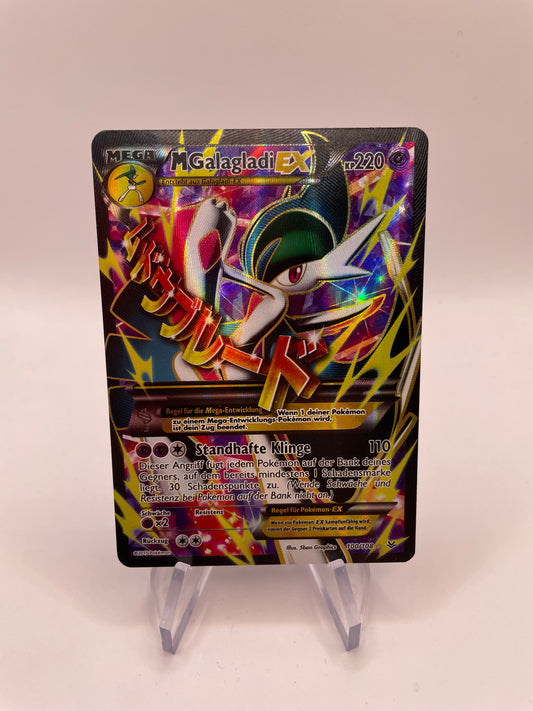 Pokemon Karte EX Mega Galagladi 100/108 Deutsch