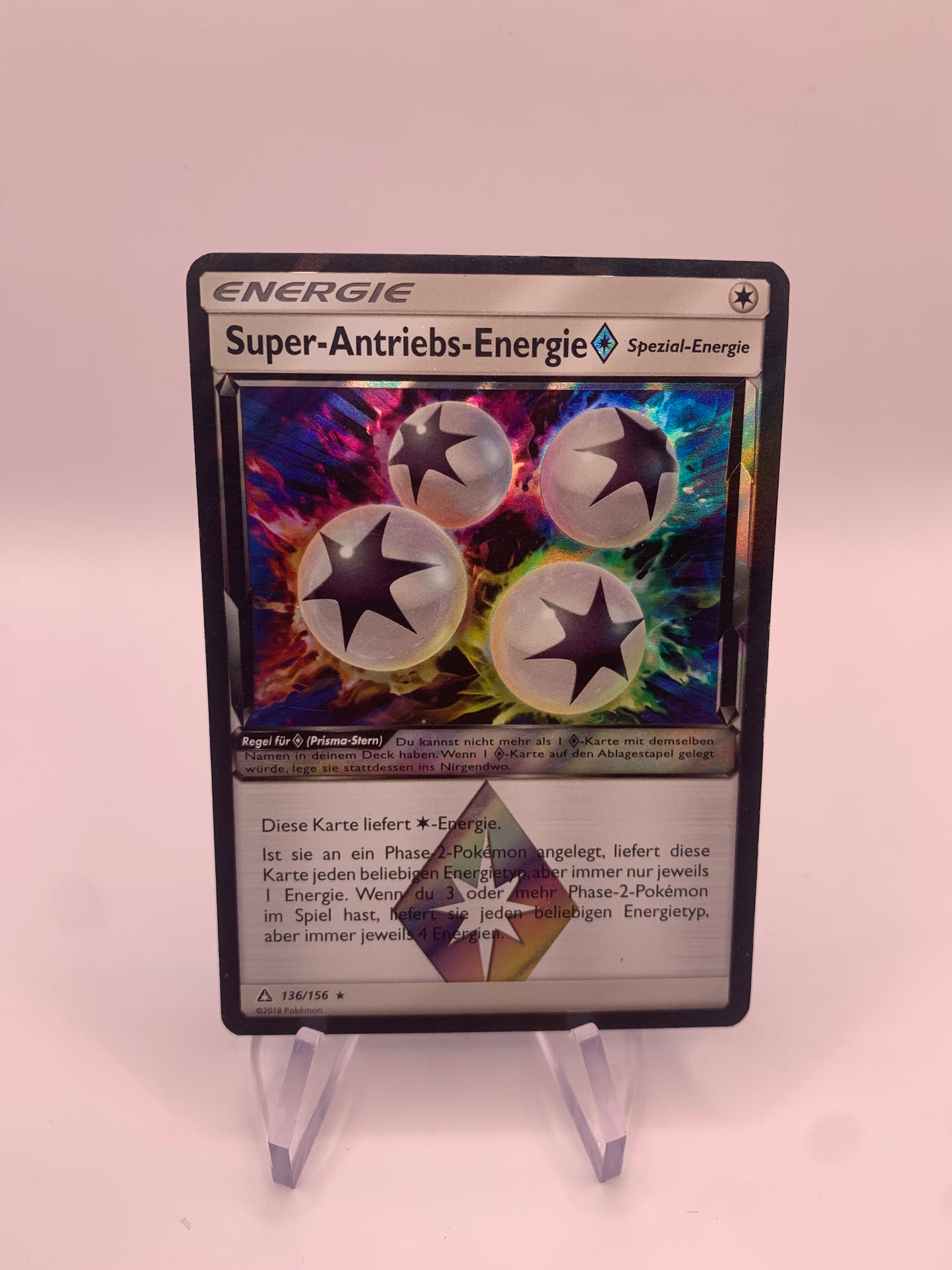 Pokemon Karte Prisma Super Antriebs Energie 136/156 Deutsch