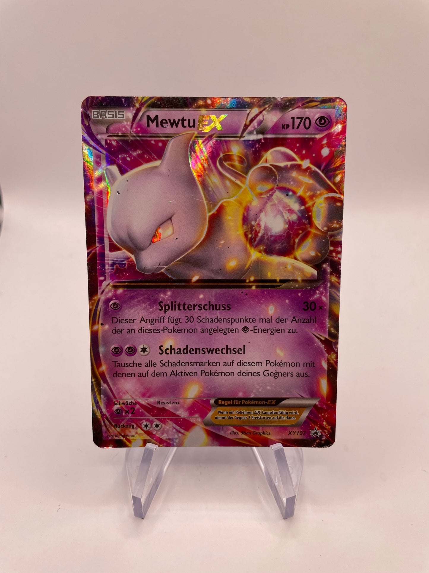 Pokemon Karte Ex Mewtu XY107 Deutsch