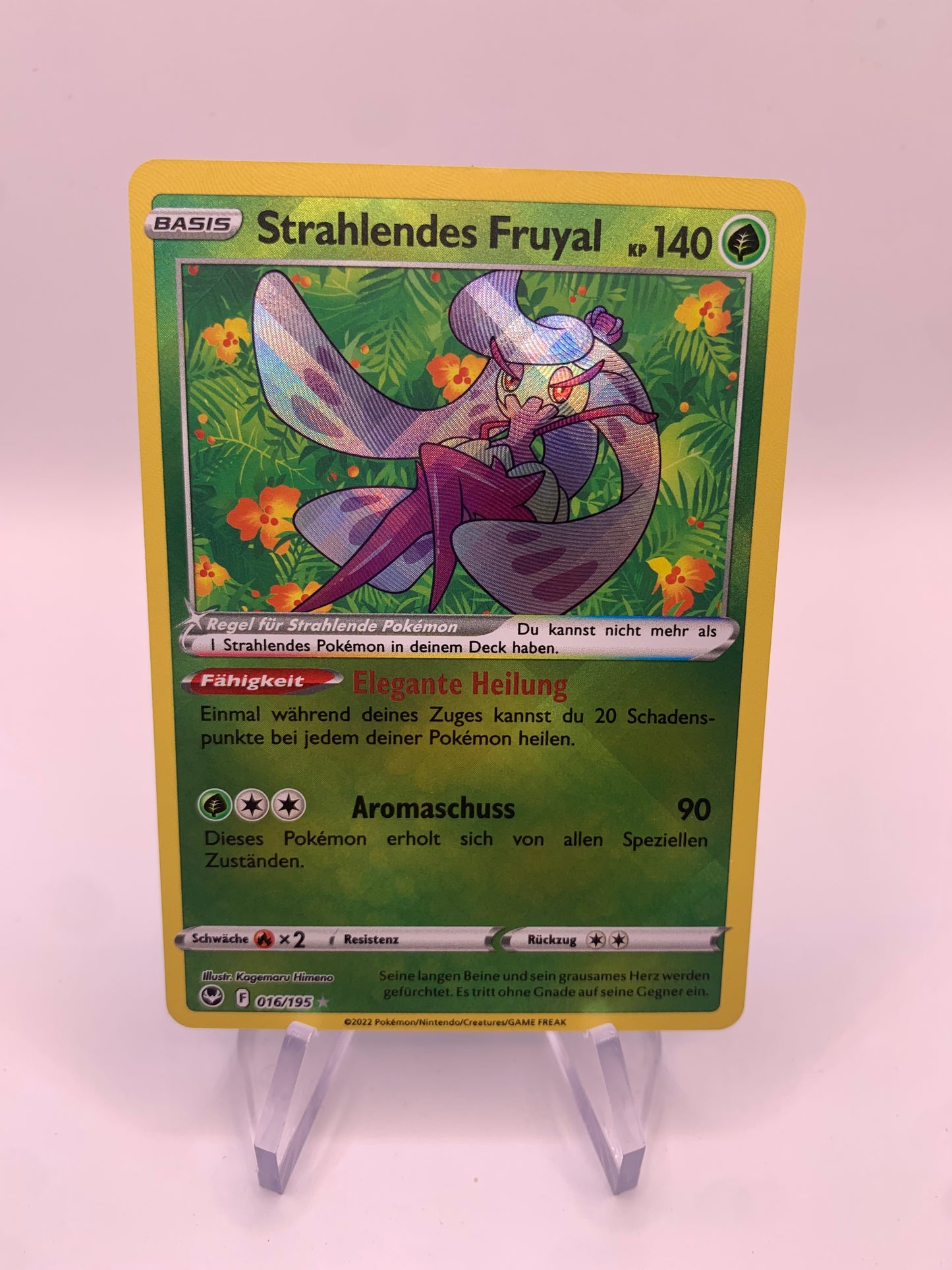 Pokemon Karte Shiny Strahlendes Fruyal 16/194 Deutsch