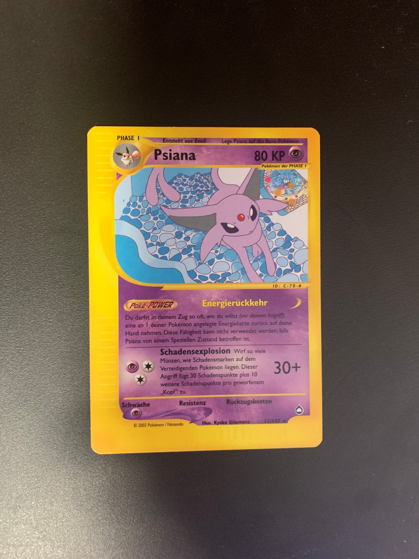 Pokemon Karte E-Series Psiana 11/147 Deutsch