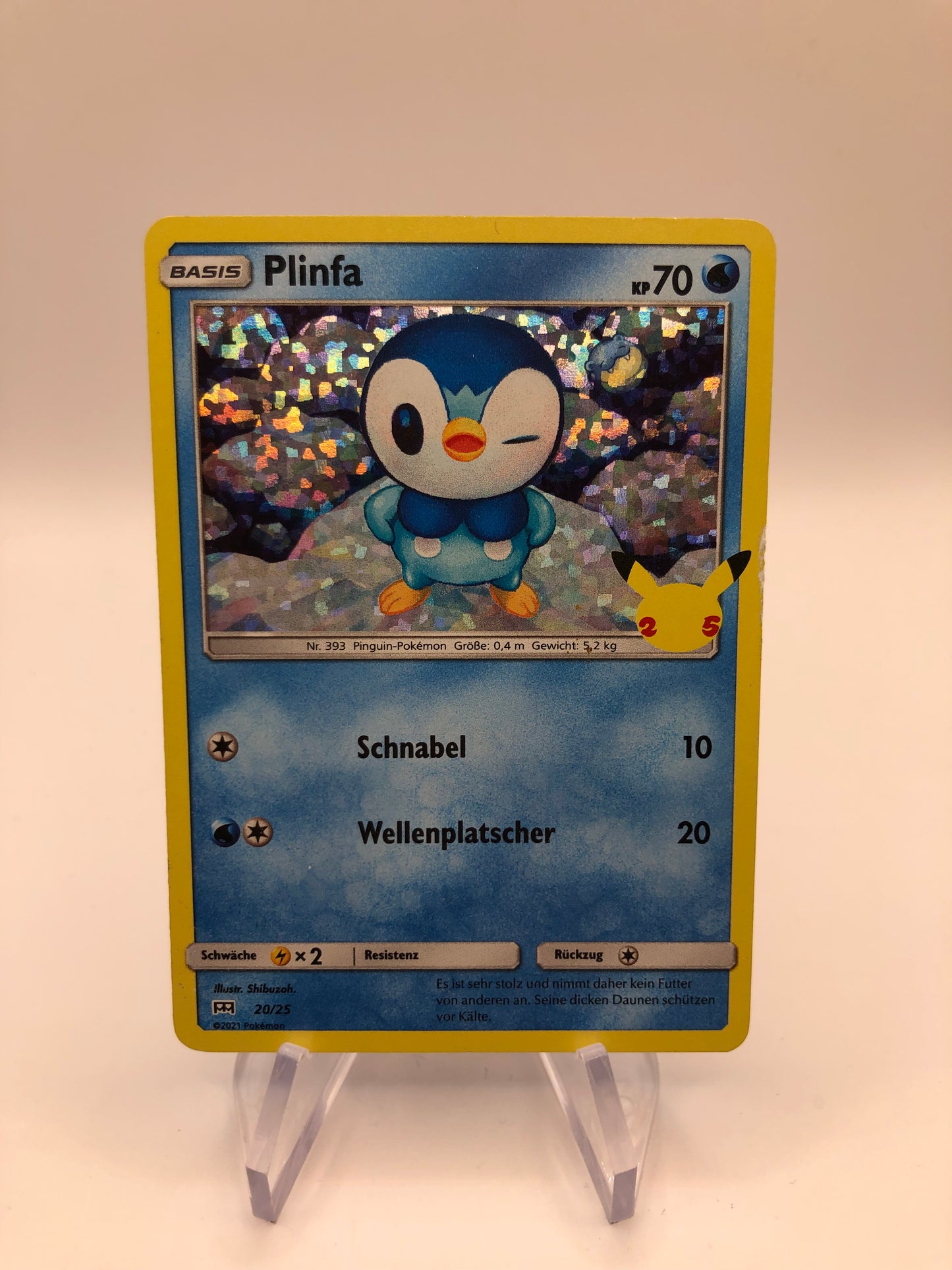 Pokemon Karte Holo Celebration Plinfa 20/25 Deutsch