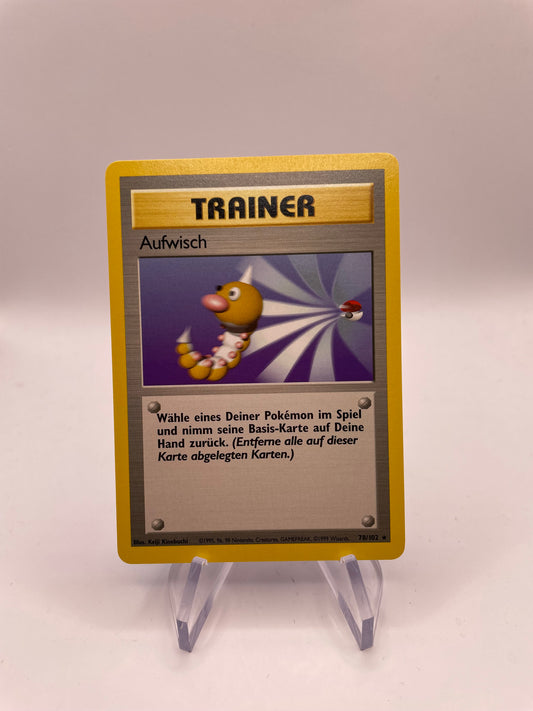 Pokemon Karte Base Set Trainer Aufwisch 78/102 Deutsch