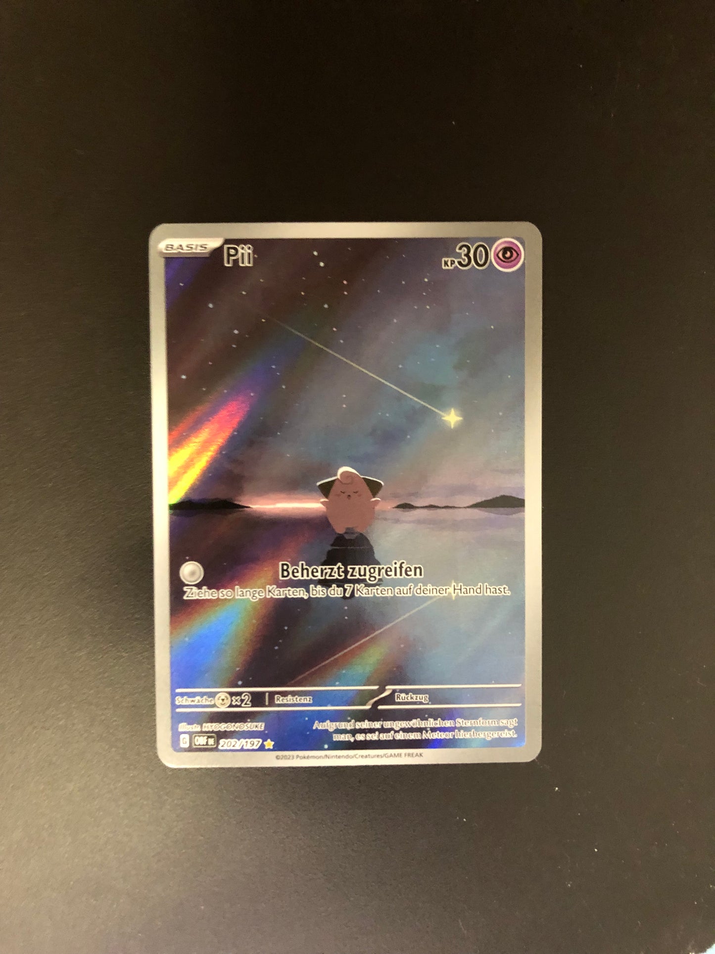 Pokemon Karte Art Rare Pii 202/197 Deutsch