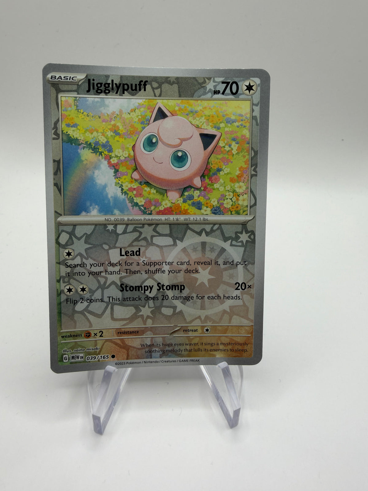 Pokemon Karte Reverse 151 Pummeluff 39/165 Englisch