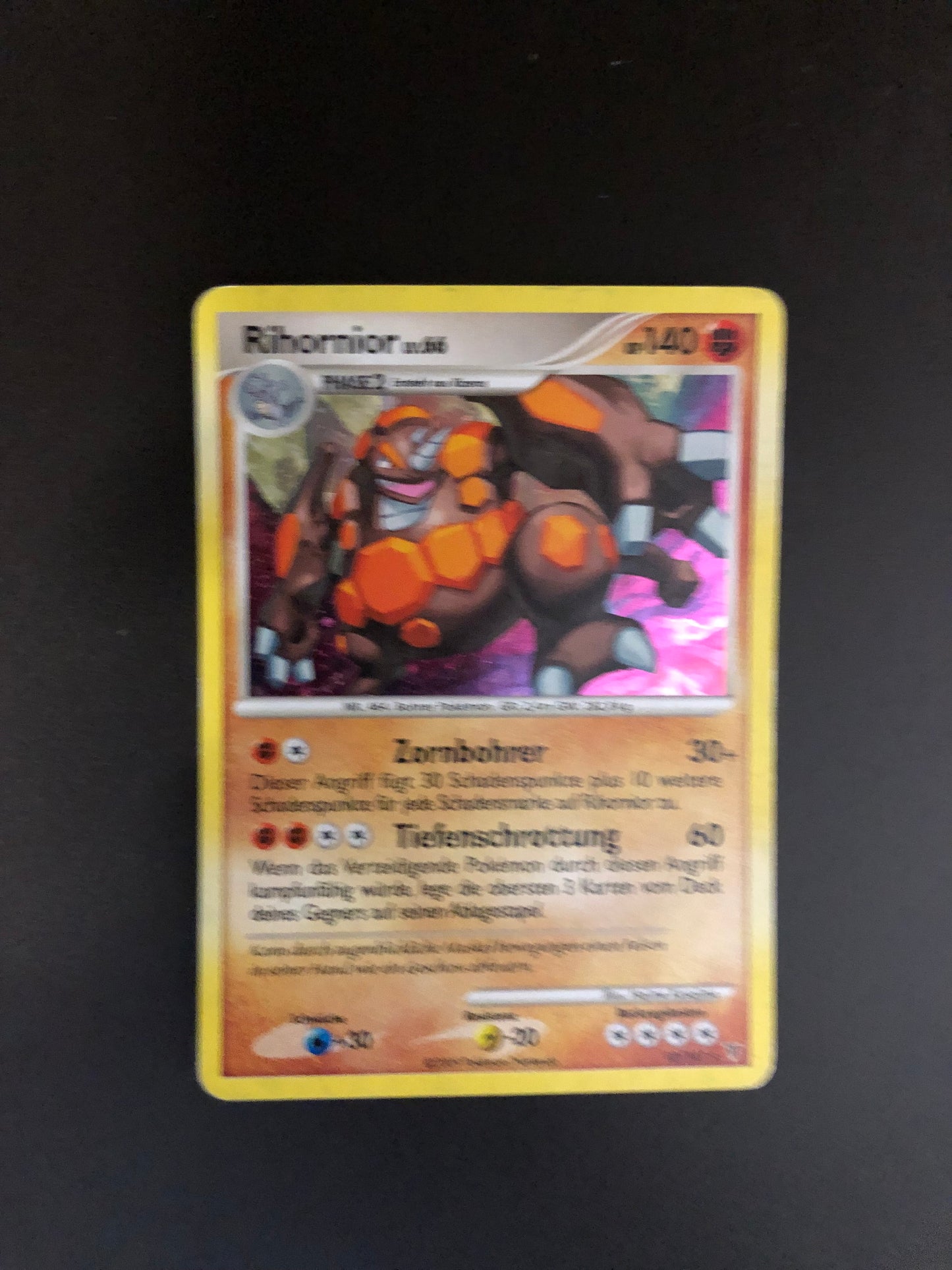 Pokemon Karte Holo Rihornior 10/147 Deutsch