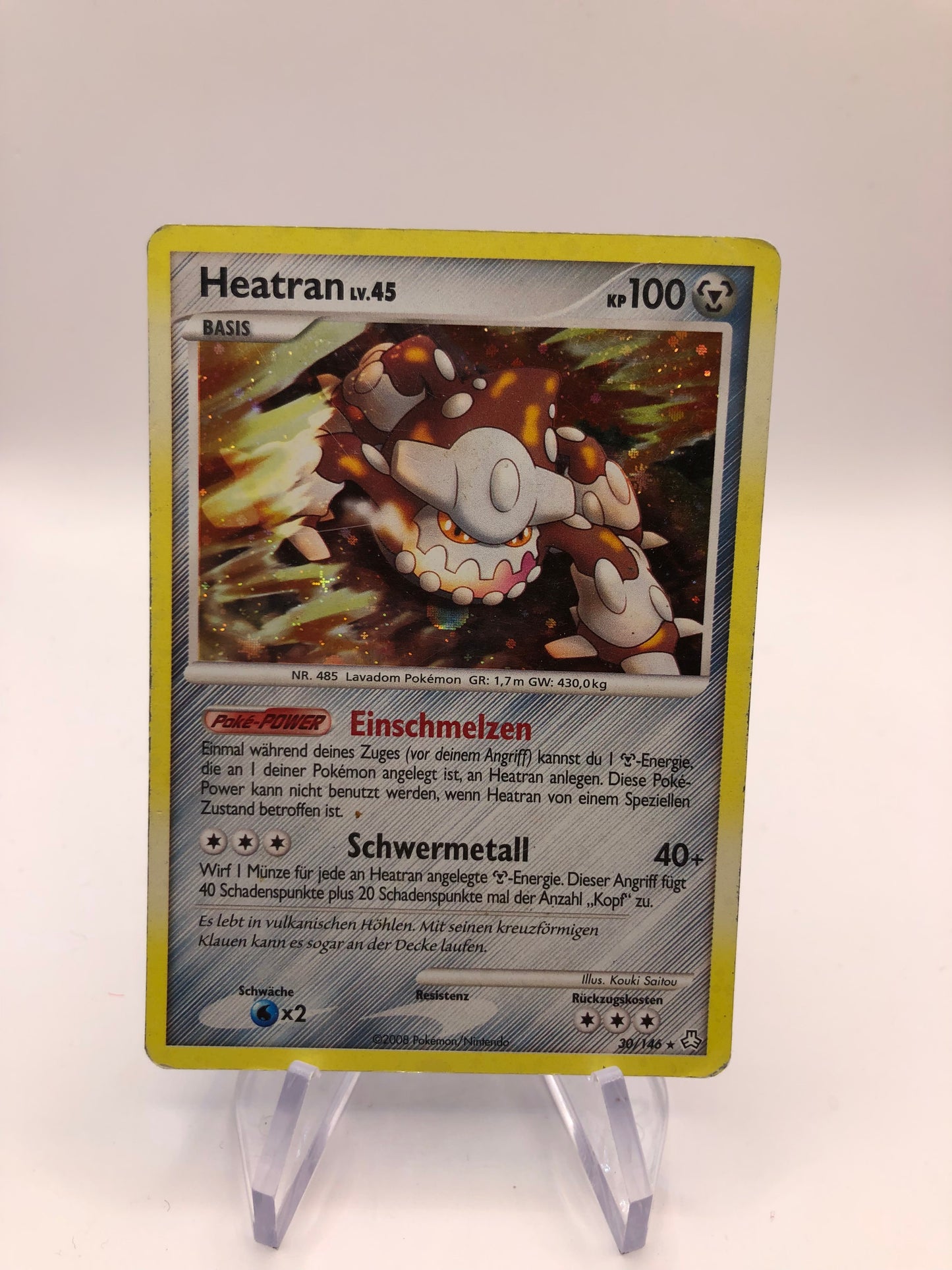 Pokemon Karte Holo Heatran 30/146 Deutsch