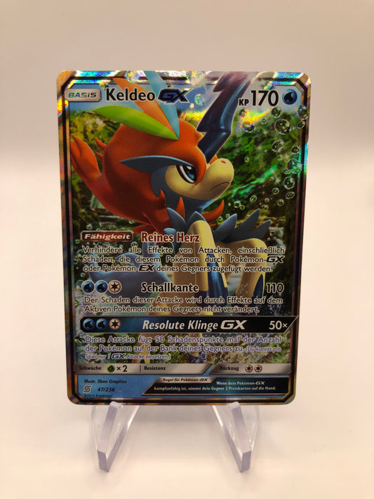 Pokemon Karte GX Keldeo 47/236 Deutsch