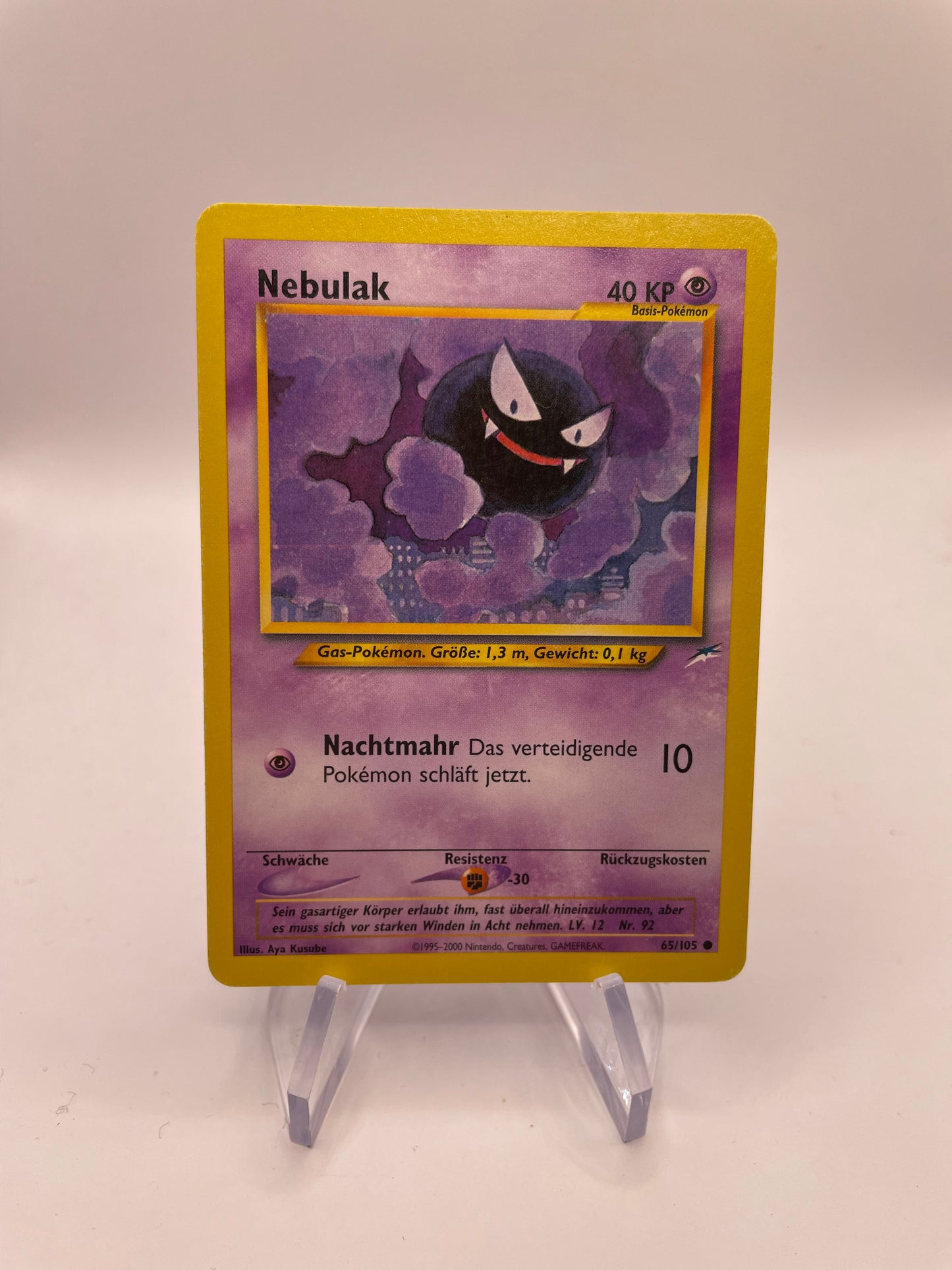 Pokemon Karte Neo Destiny Nebulak 65/105 Deutsch