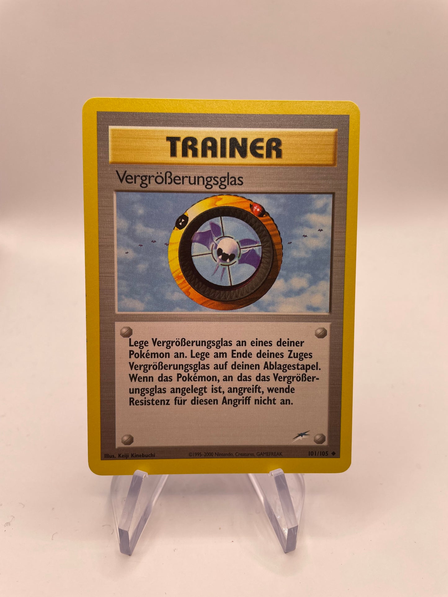 Pokemon Karte Neo Destiny Trainer Vergrößerungsglas 101/105 Deutsch