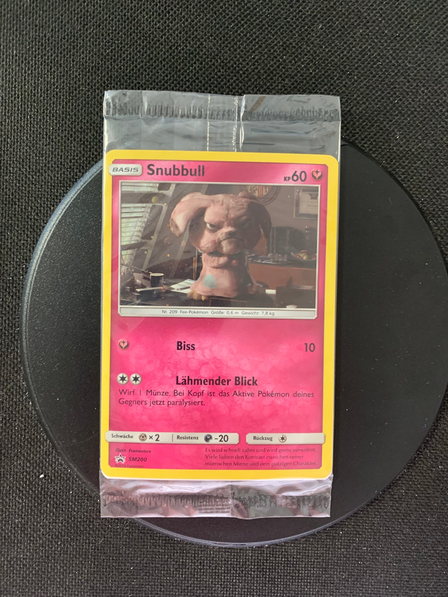 Pokemon Karte Detektiv Pikachu OVP Snubbull SM200 Deutsch