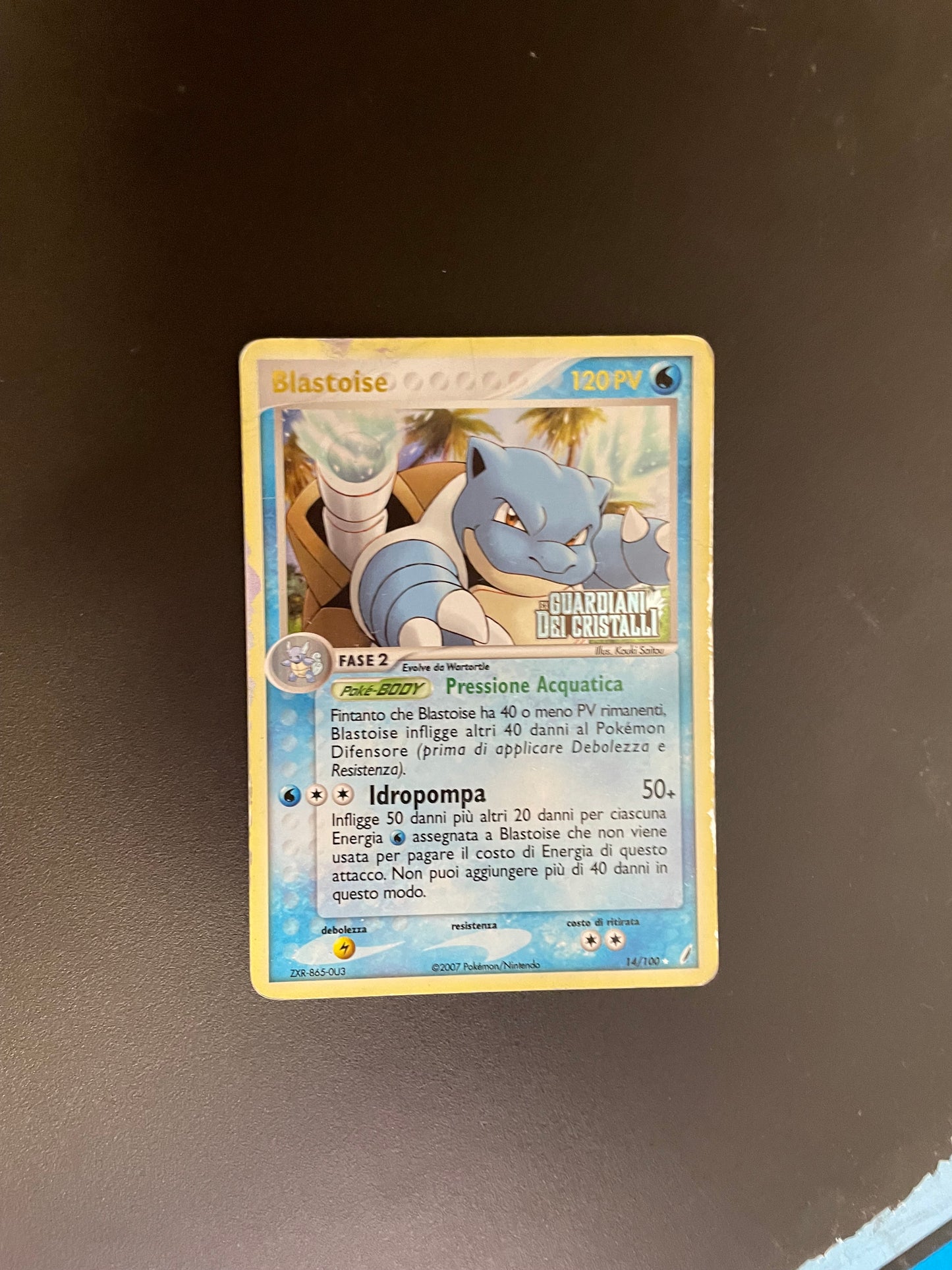 Pokemon Karte Stamp Turtok 14/100 Italienisch
