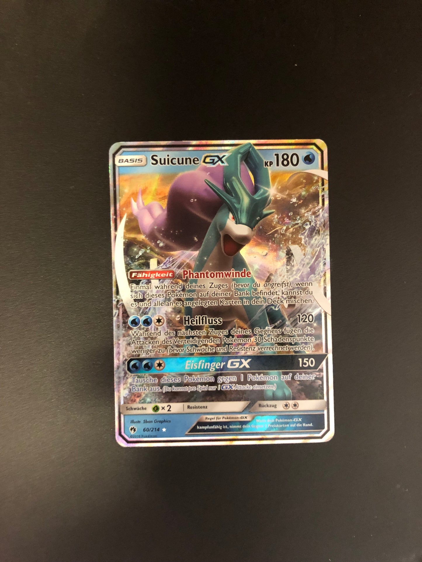 Pokemon Karte Promo GX Suicune 60/214 Deutsch