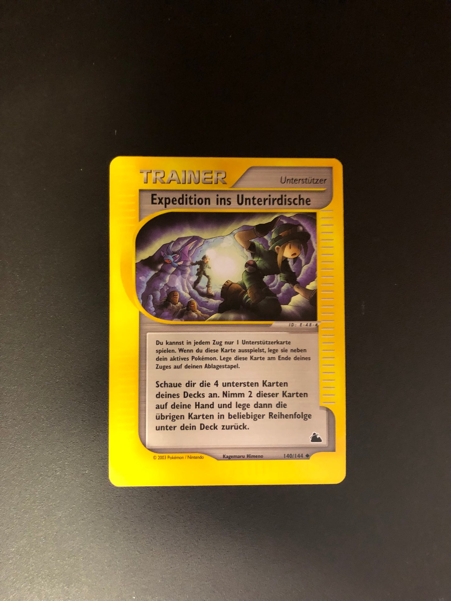 Pokemon Karte Trainer Expedition ins Unterirdische 140/144 Deutsch
