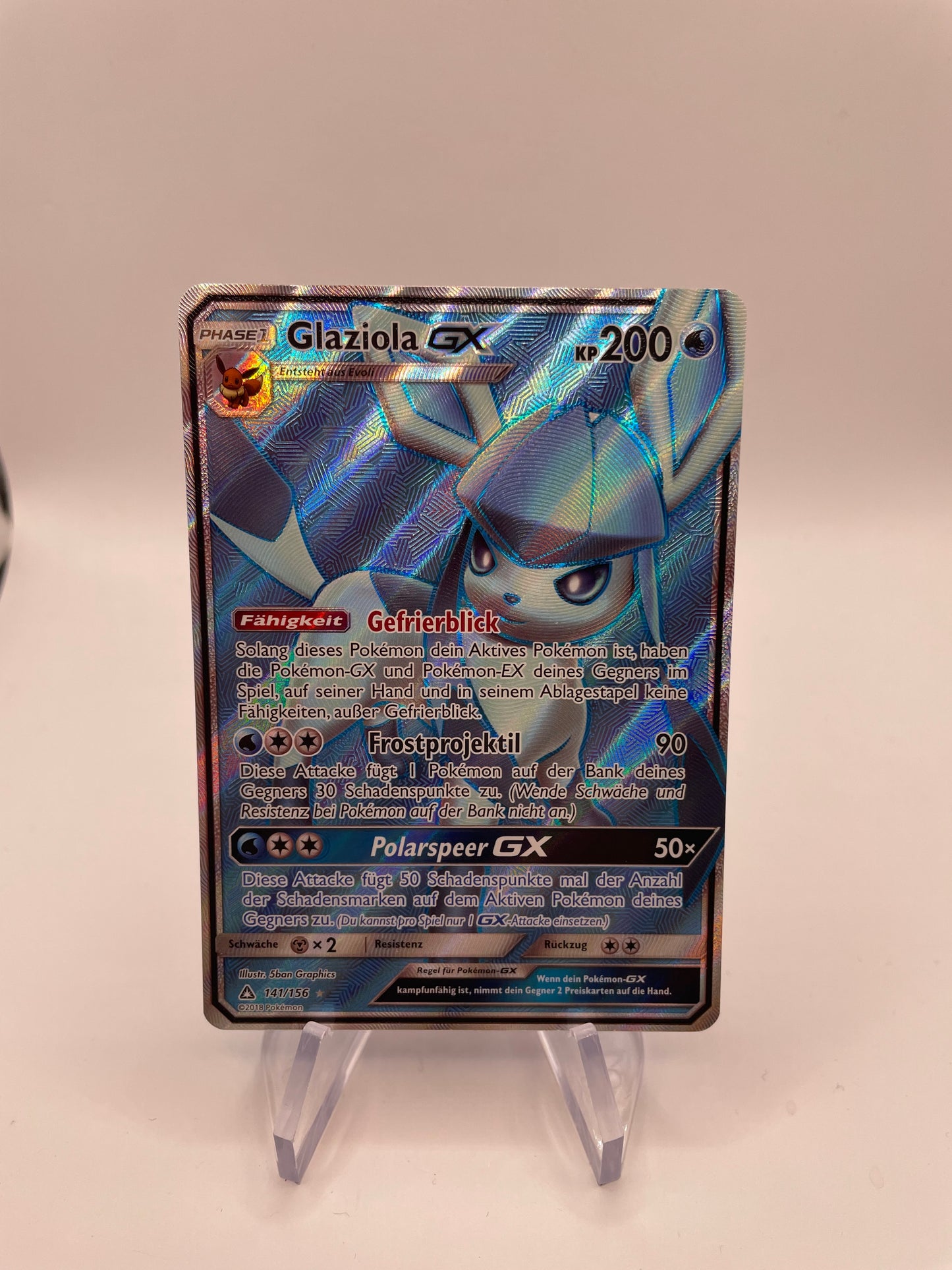 Pokémon Karte Glaziola GX 141/156 Deutsch