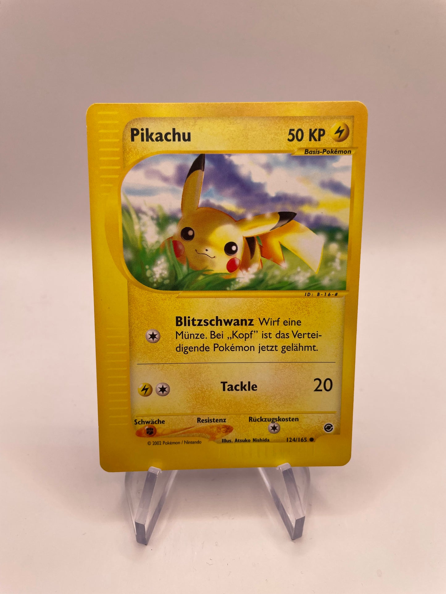 Pokemon Karte e-Series Pikachu 124/165 Deutsch