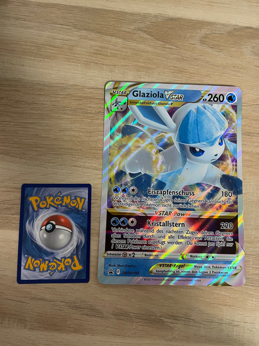 Pokemon Karte Vstar XXL Glaziola SWSH197 Deutsch