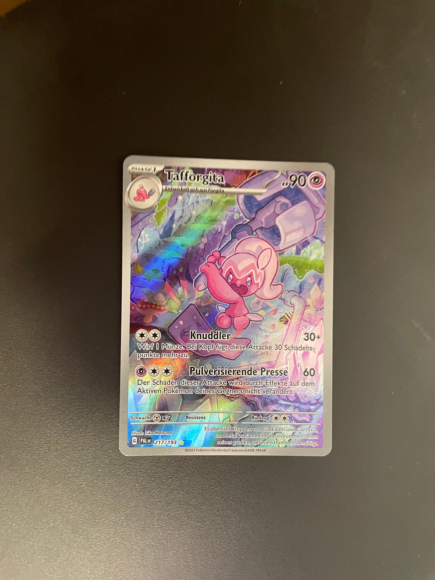 Pokemon Karte Art Rare Tafforgita 217/193 Englisch