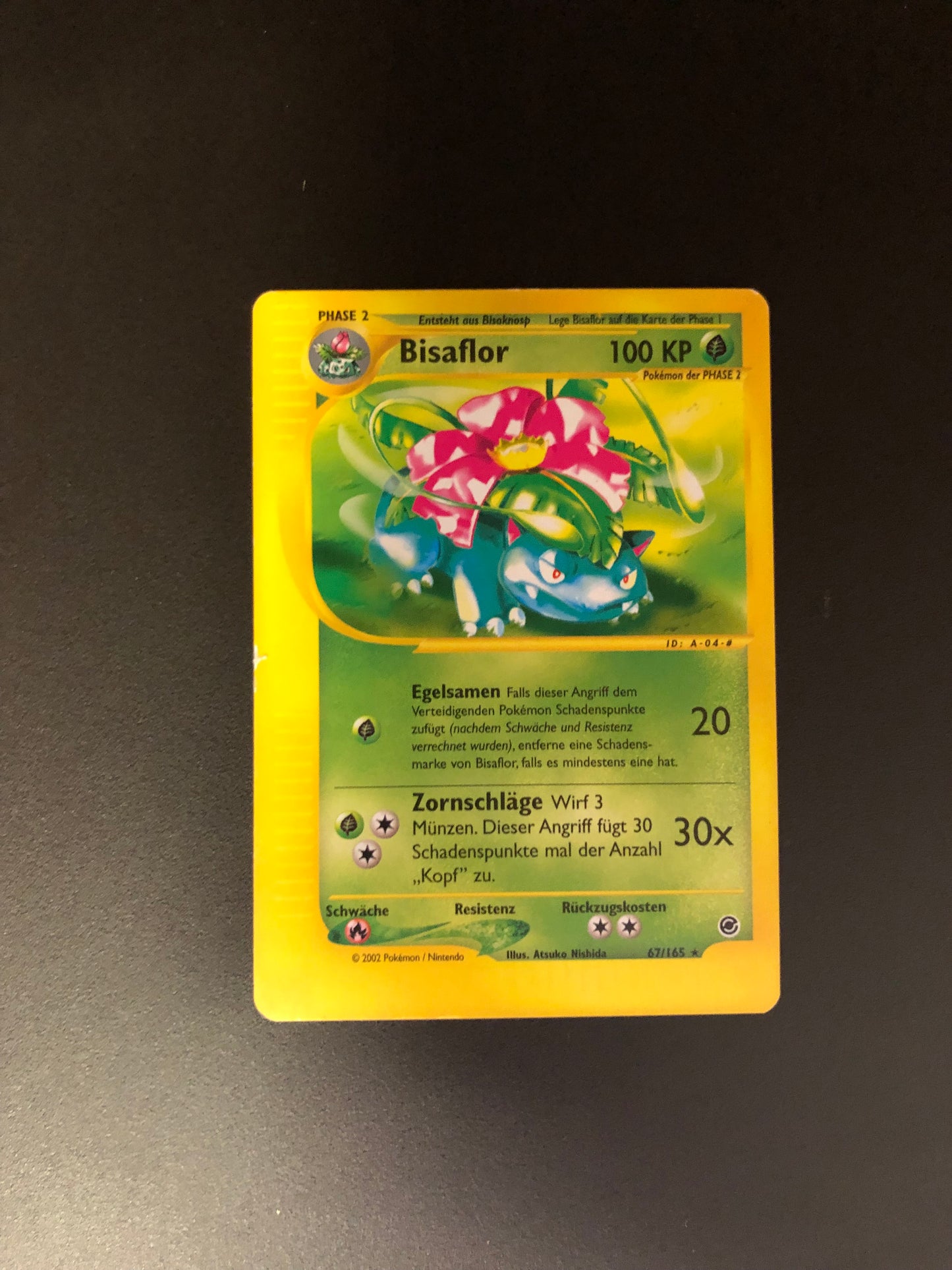 Pokemon Karte E-Series Bisaflor 67/165 Deutsch
