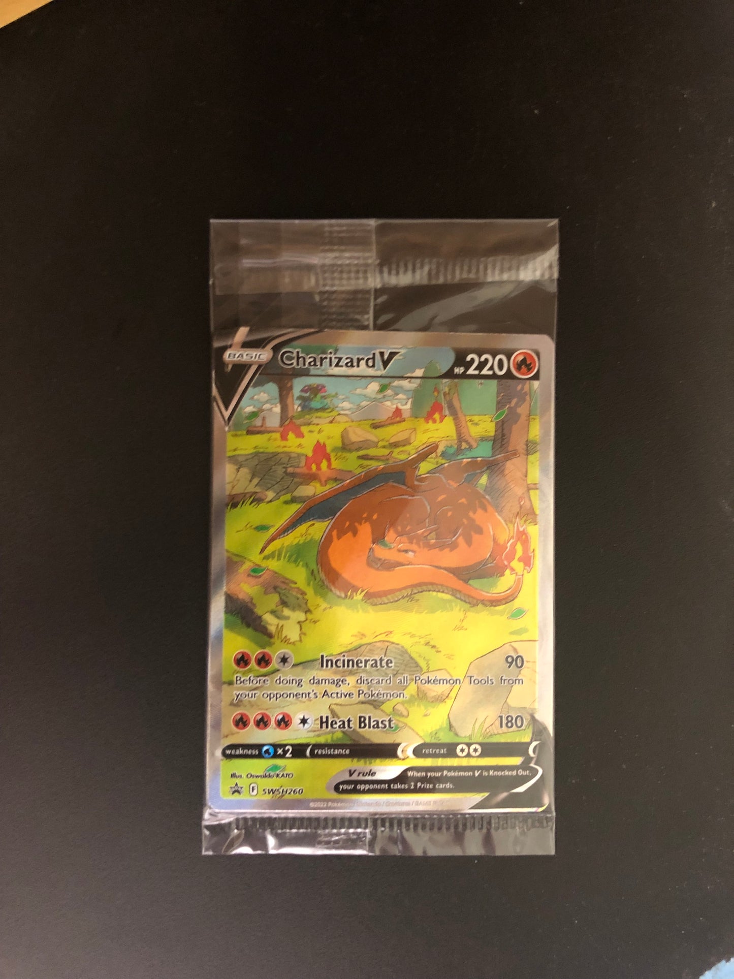 Pokemon Karte V Promo Alt Art GlurakSWSH260 Englisch