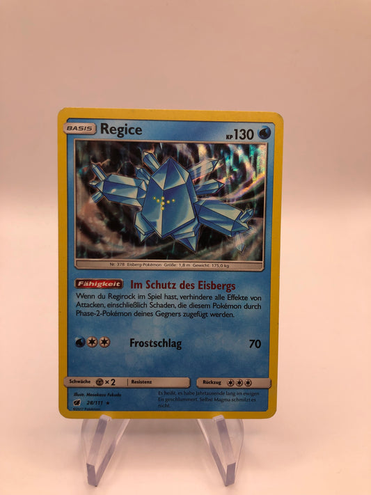 Pokemon Karte Promo Holo Regice 28/111  Deutsch