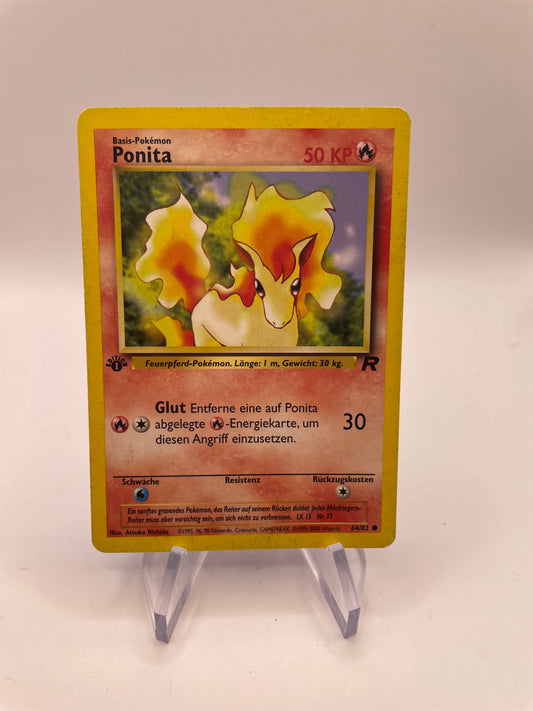 Pokemon Karte Rocket Ponita 64/82 Deutsch